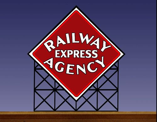 33-8870 Model Railway Express ( REA ) Roof top sign