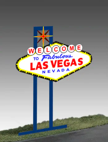 1251 Model Las Vegas Animated Lighted Sign