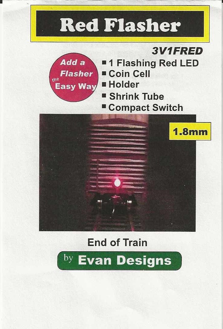 3V1Fred Bright Red Flashing End of Train Light LED