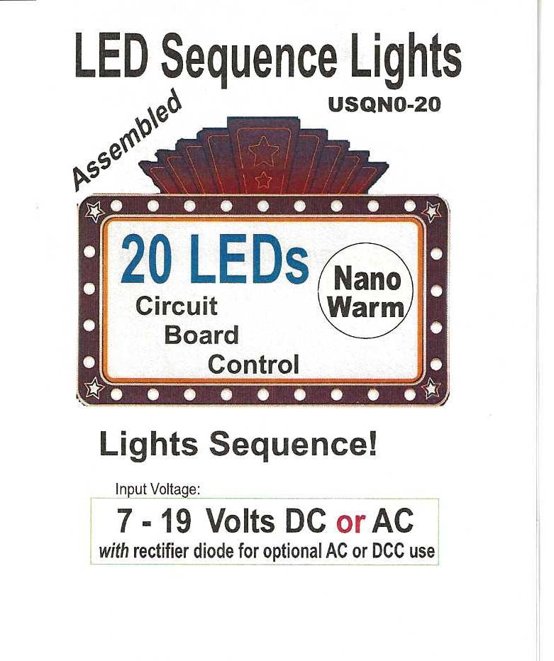 USQN1-20 SEQUENCE LIGHTS (Nano chips)