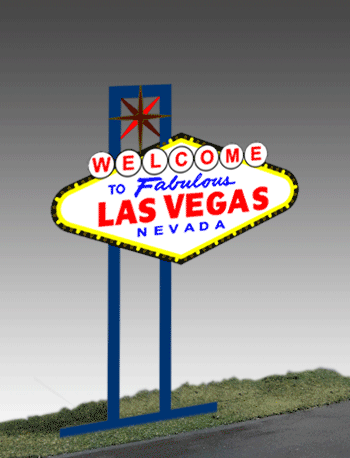 1251 Model Las Vegas Animated Lighted Sign