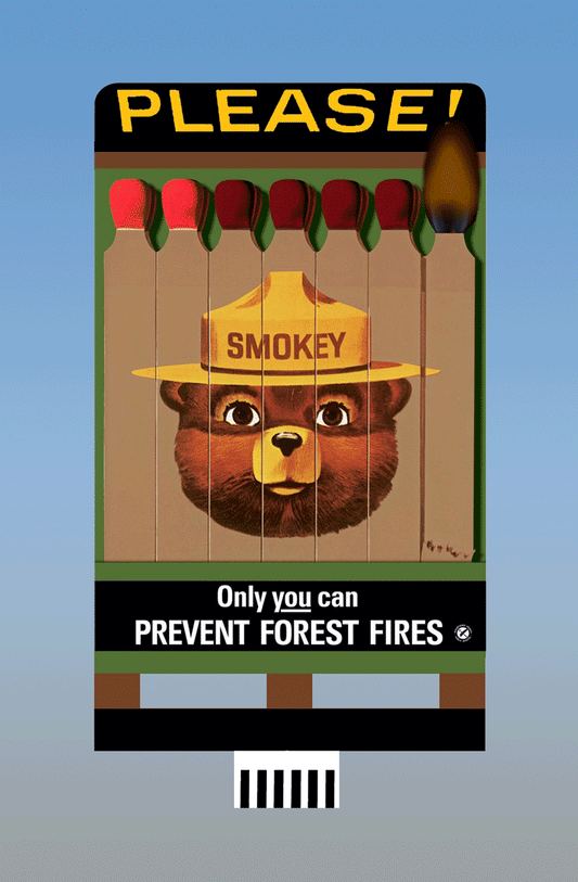 44-2852 Medium Smokey the Bear Billboard SOLD OUT