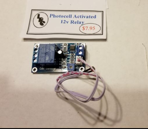 Photocell Activated 12v relay