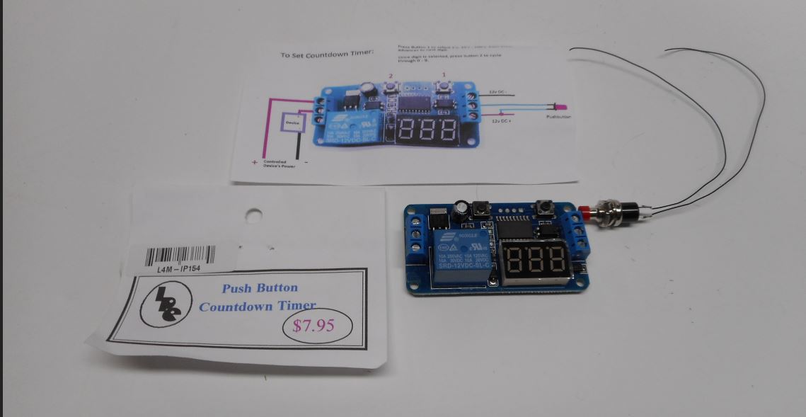 IP154 Push Button countdown timer DISCONTINUED