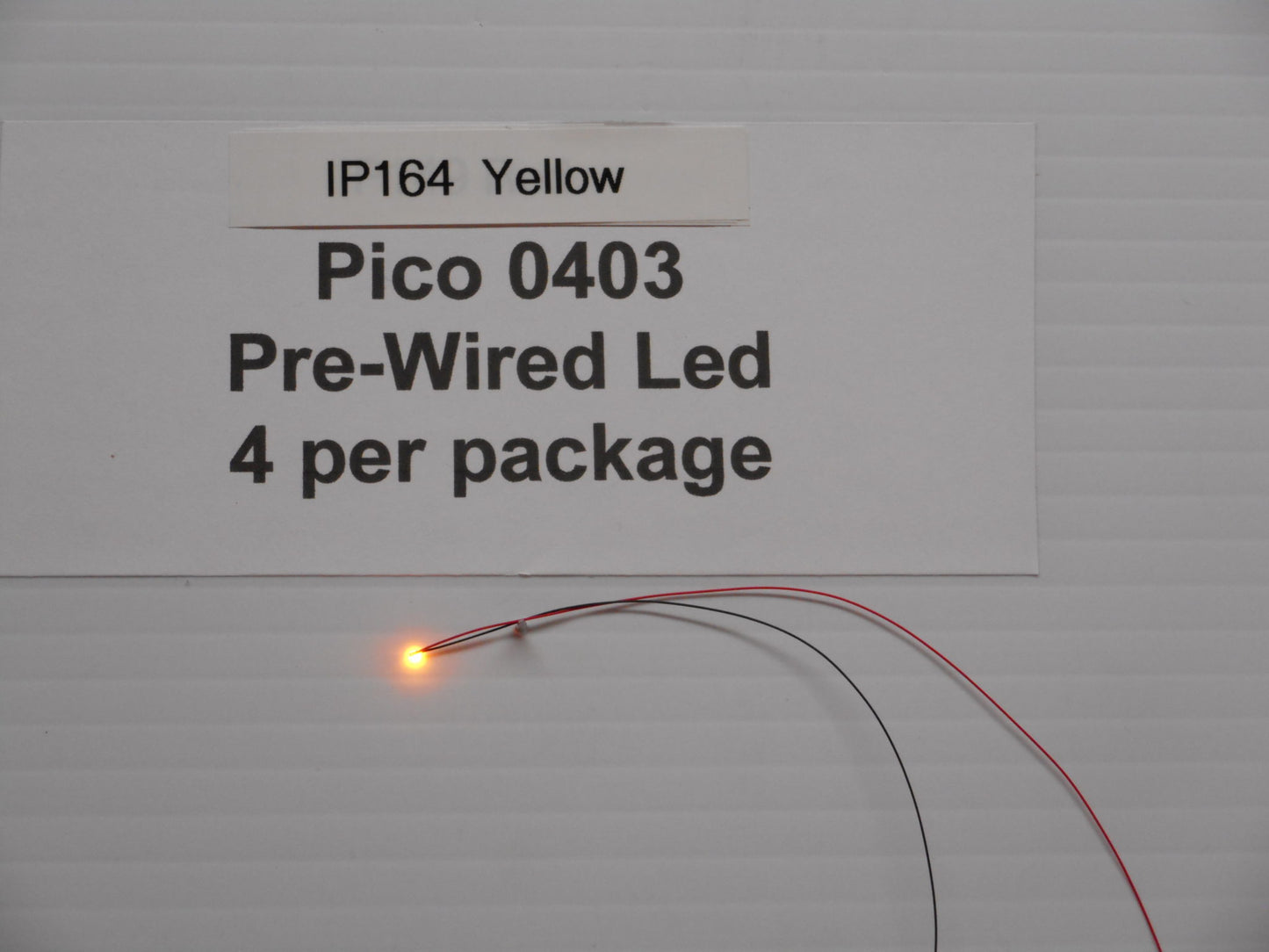 IP164 Yellow 0402 Pico LED pre-wired