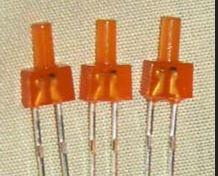 LS02OD 2mm round bayonet style orange LED