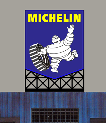 44-3902 Small Michelin Lighted Billboard by Miller Signs