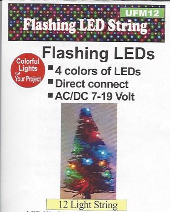 UFM12 Flashing Flashing Colored String of LEDs