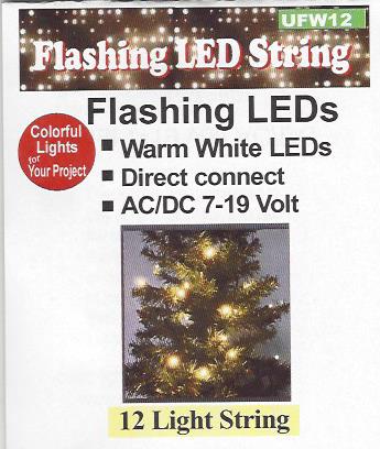 UFW26 Flashing Warm White String of LEDs