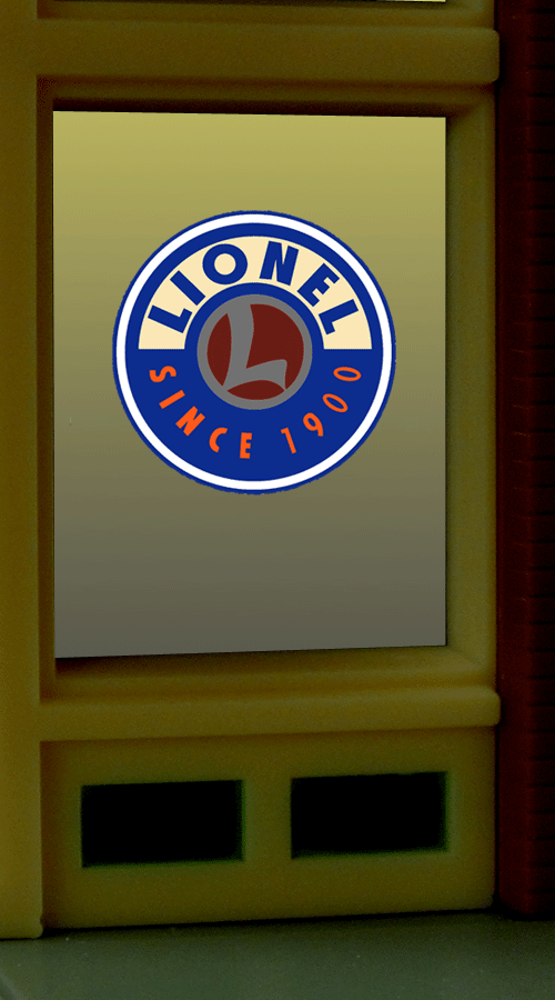 Lionel Window Animated Lighted Sign