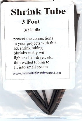 3/32 black shrink tube