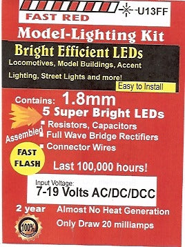 Small Bright Fast flashing Red LED