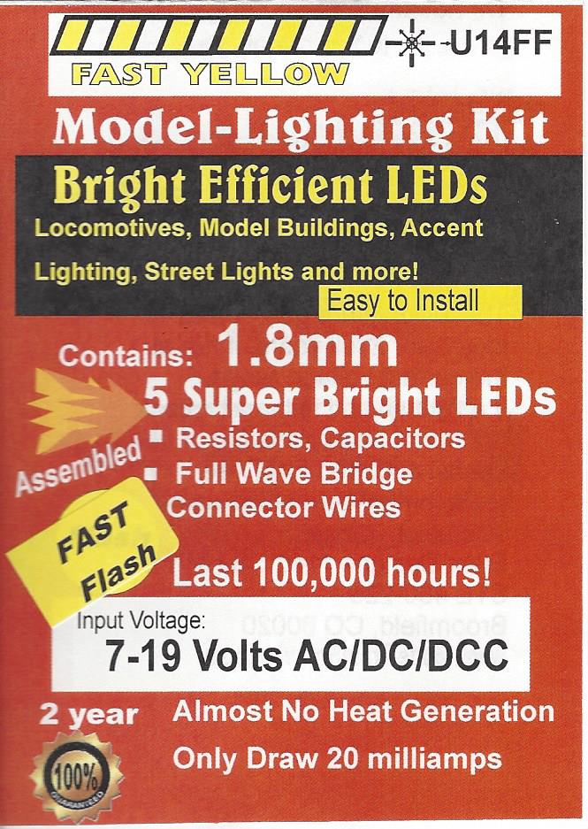 Bright Fast Flashing Yellow LED Light