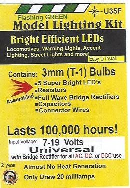 Bright Flashing Green LED