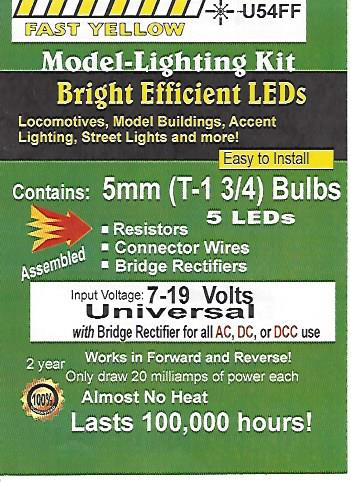 Fast Flashing yellow 5mm LED