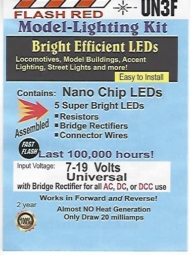 UN3F Flashing Nano Red Chip, Pkg=5 by Evan Designs-0