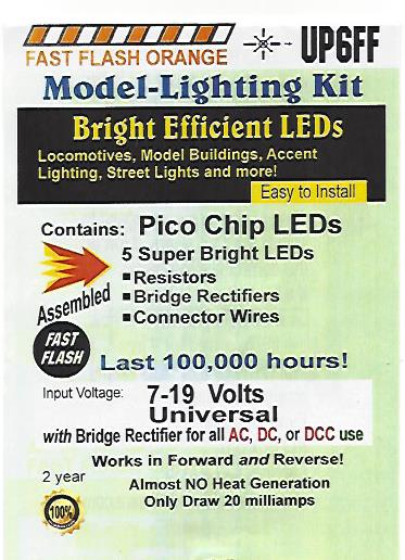 UP6FF Fast Flashing orange Pico LED chip by Evan Designs-0
