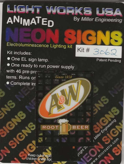 3062 A&W small sign by Miller signs