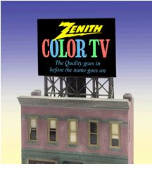 33-8860 N & Z scale Zenith Billboard Discontinued