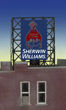 33-8935 N & Z scale Sherwin Williams billboard