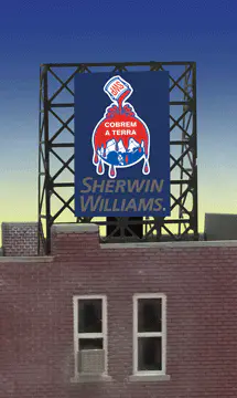 33-8935 N & Z scale Sherwin Williams billboard