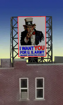 33-9005 N & Z Uncle Sam Billboard sign