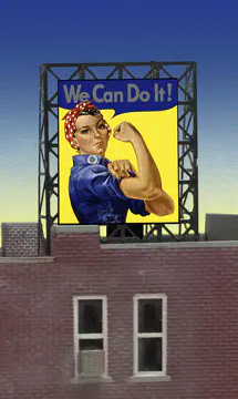 33-9110 We Can Do It roof top N&Z sign