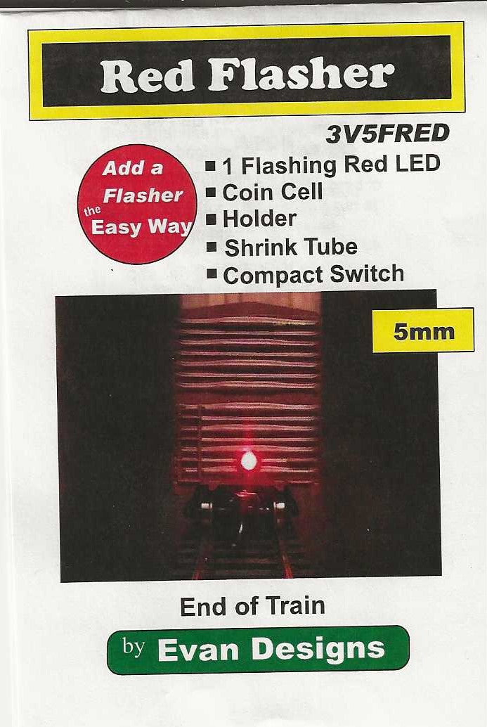 3V5Fred Bright Red Flashing End of Train Light LED