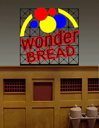 4061 Large Model Wonder Bread Animated & Lighted Billboard