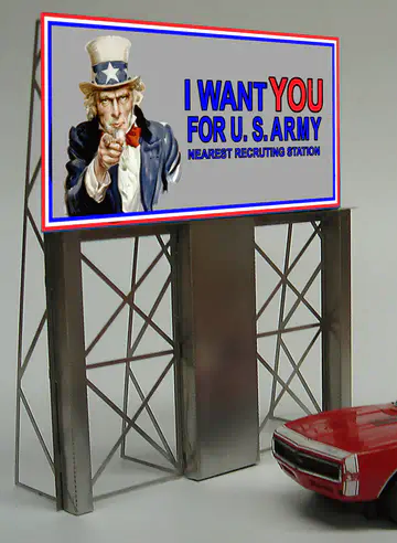 88-2151 Lg Uncle Sam Billboard sign