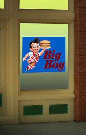 9080 Big Boy Window sign