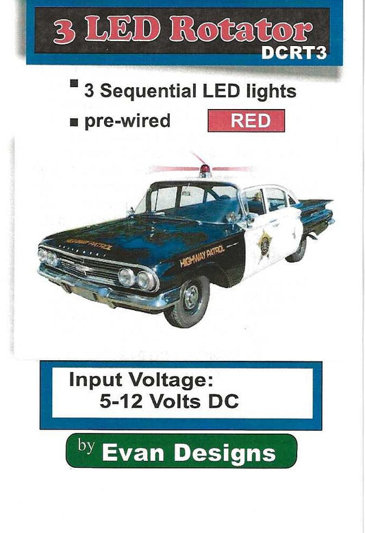 DCRT3 Red  3 LED Rotator