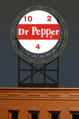 2681 Large Model Dr Pepper Animated Lighted Billboard 