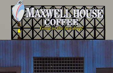 4181 Model Maxwell House Coffee Animated Lighted Billboard Sign