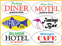 7182 Small Oval Series Roadside Sign