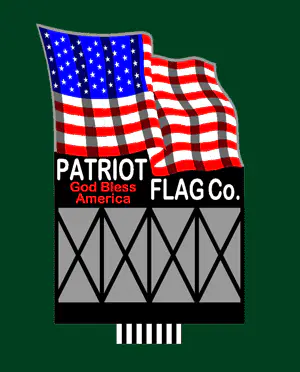 9481 Large Model Patriot Flag Co. Animated Lighted