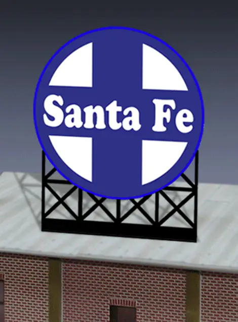 88-0551 Large Sante Fe Model Animated Lighted Sign