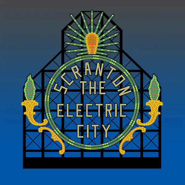 88-0251 Large Scranton Electric City Sign