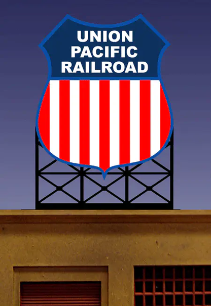 44-1802 SM Union Pacific animated neon billboard