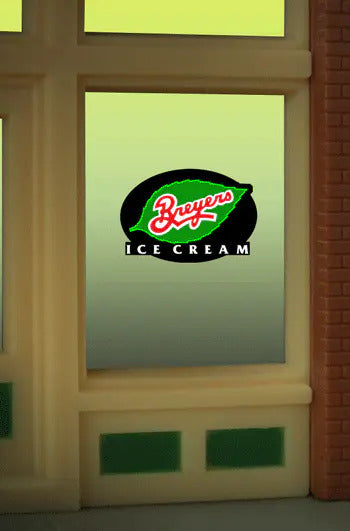 8810 Model Ice Cream Sign Animated Lighted Window Sign by Miller Signs