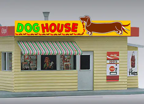 88-2451 Large Model Dog House Animated Lighted Billboard