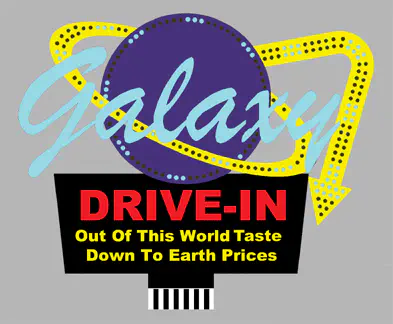 8981 Model Galaxy Drive In Animated Lighted sign