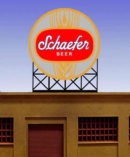 88-1301 Large Schaefer Beer Lighted Neon Sign