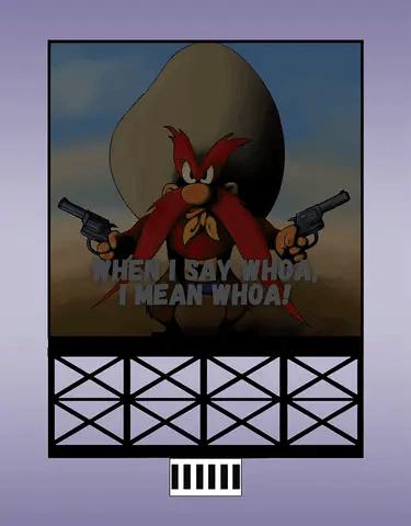 44-8002 Small Yosemite Sam By Miller sign