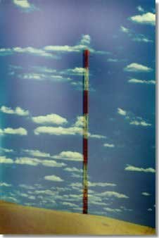 111P N scale Model Radio Tower painted