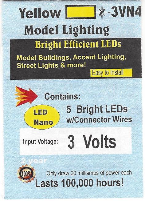3VN4L 3V yellow Nano LEDs by Evan Designs