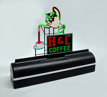 1750 Model H&C Coffee Animated Lighted Sign by Miller Signs