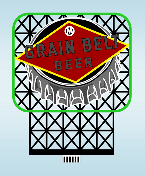 Large Grain belt sign