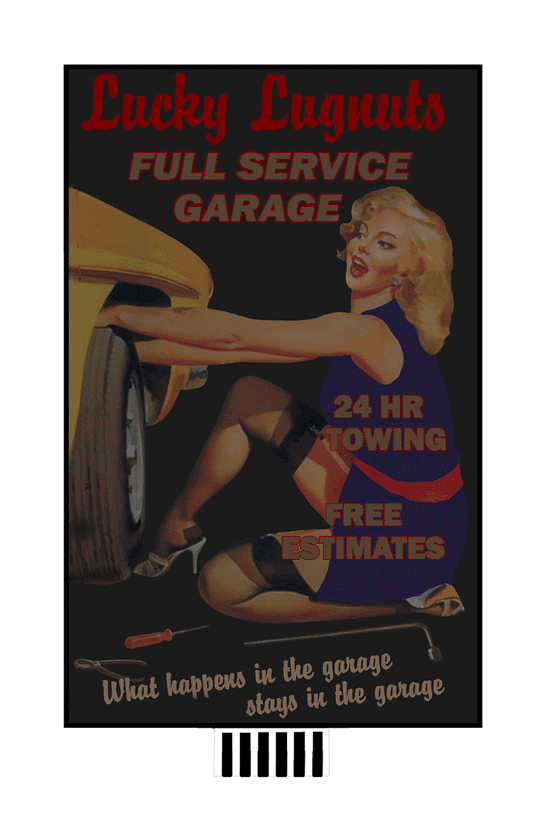 44-2552 Lucky Lugnuts Animated Lighted Billboard by Miller signs-0