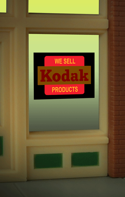 8875 Model Kodak Animated Lighted Window Sign by Miller Signs